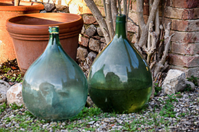 glass jars in sienna